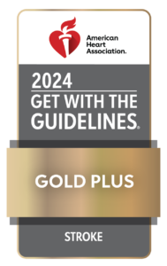 2024 AHA Get With The Guidelines Gold Plus Stroke logo
