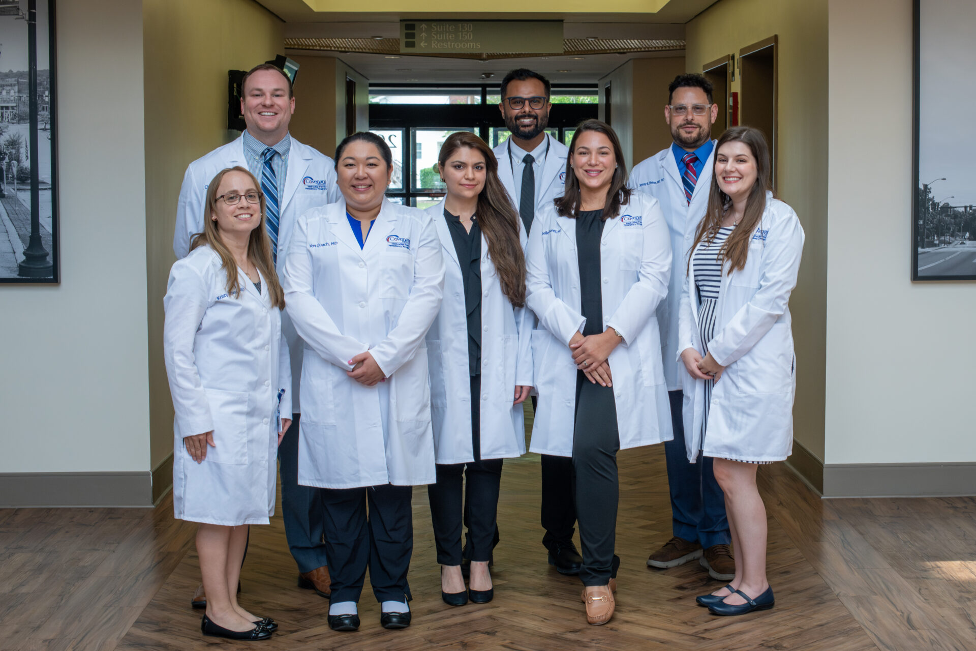 Group photo of Methodist Family Medicine Residency's inaugural class