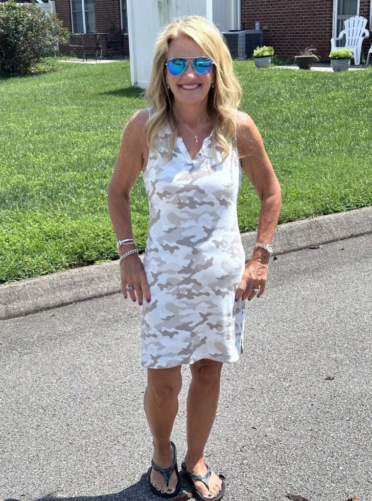 Photo of Josie Wilson standing outdoors after bariatric surgery